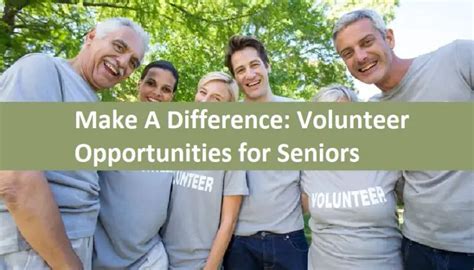 Best Volunteer Jobs For Seniors